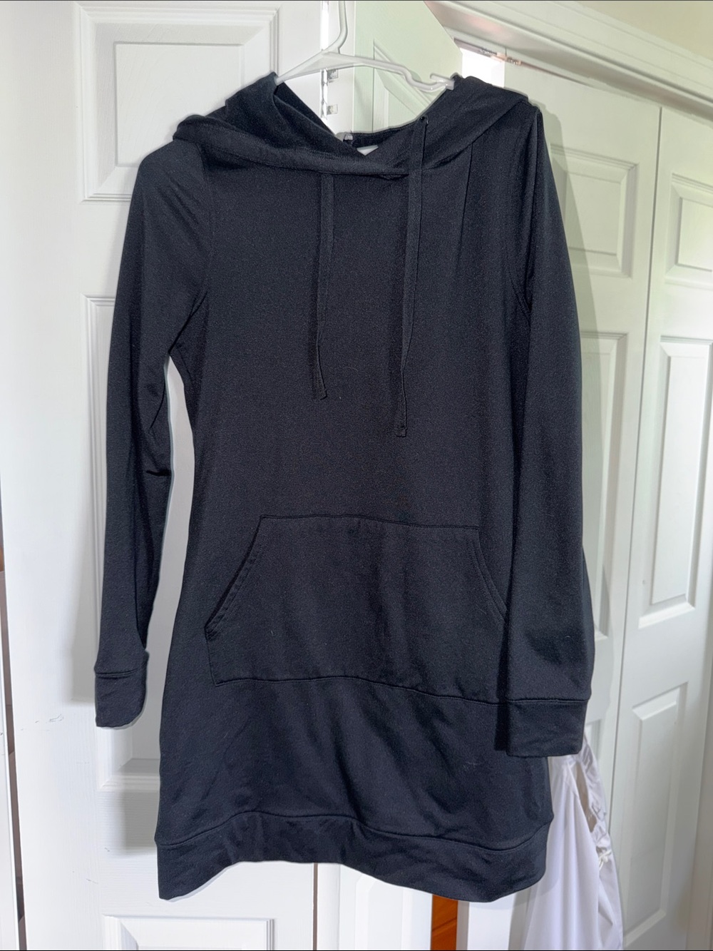 Fabletics Black Long Sleeve Hoodie Dress